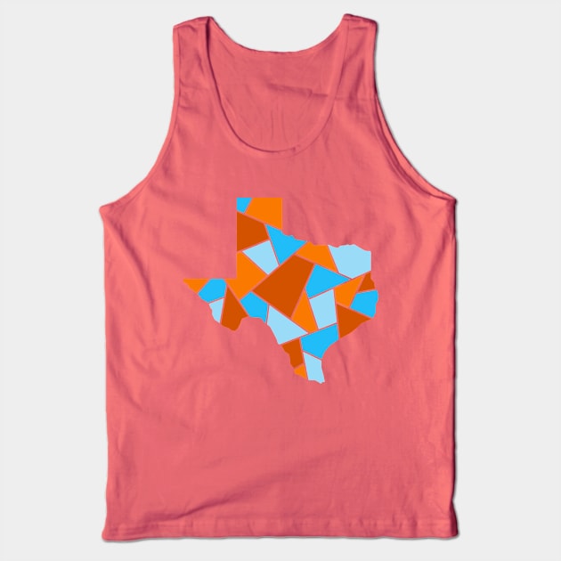 Texas Mosaic - Guadalupe Rafter Tank Top by dSyndicate